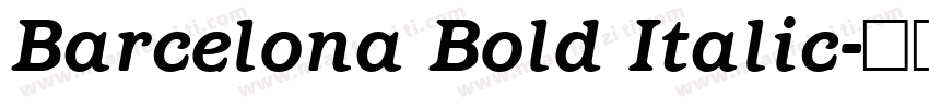 Barcelona Bold Italic字体转换